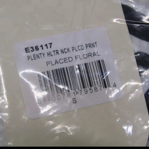 Plenty by Tracy Reese Floral Halter Maxi Dress Anthropologie White Black S NWT - Picture 14 of 14